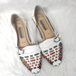 Vintage American Weekend Woven Sandal Flats Size 8.5